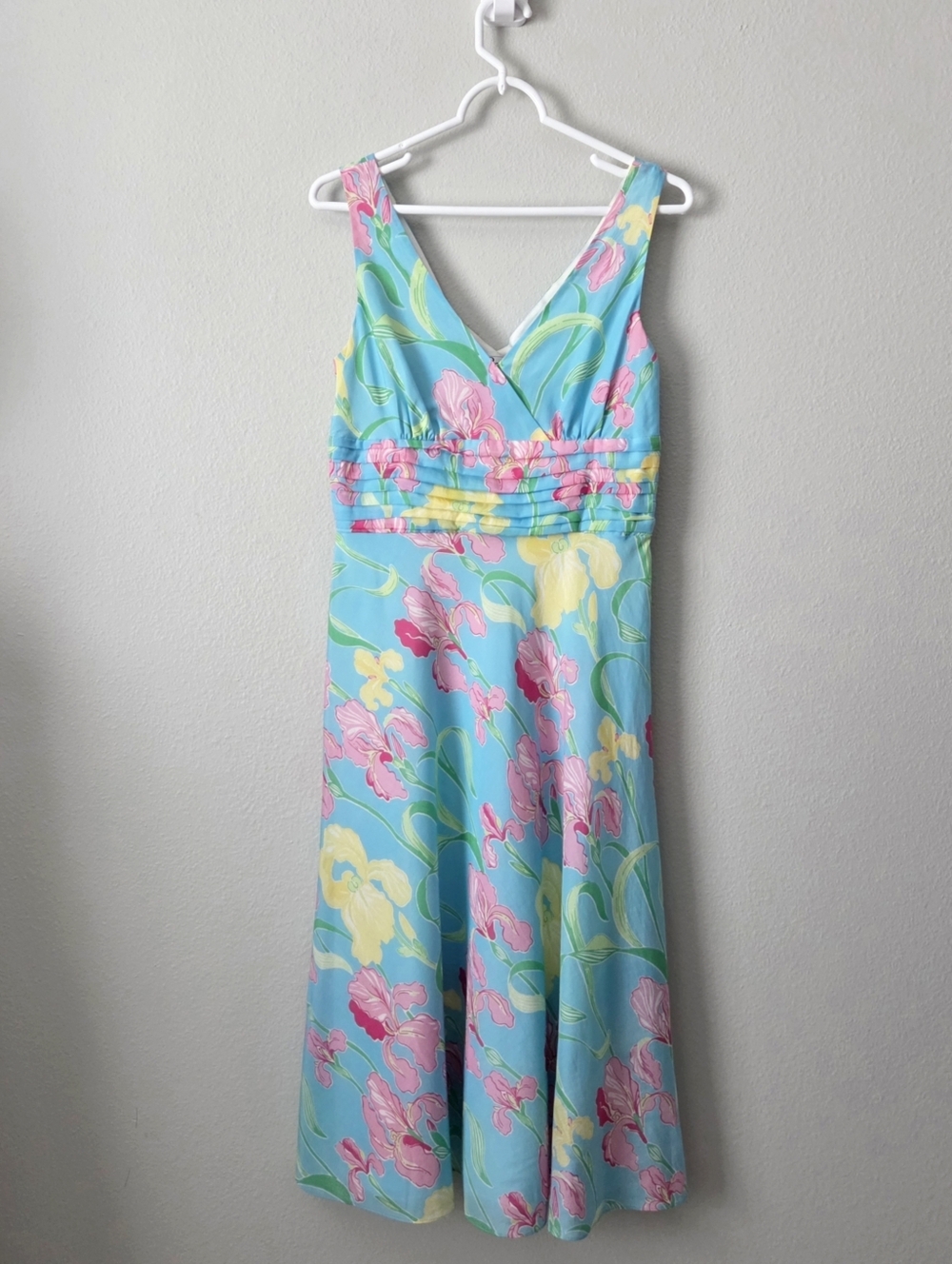 Lilly Pulitzer Silk / Cotton Sleeveless Bold Floral A-Line Dress, Lined, Size 6 - Picture 14 of 16